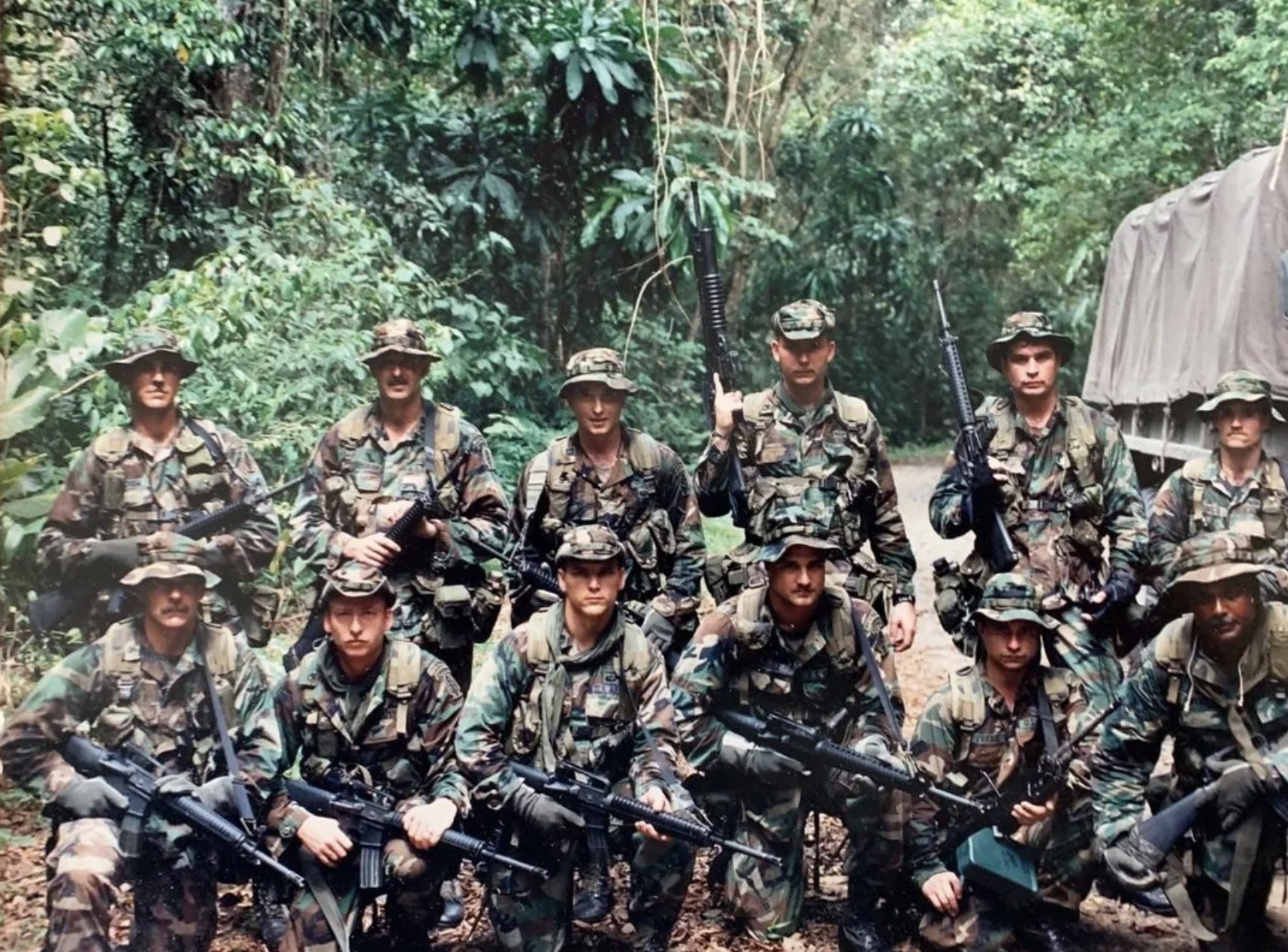 Green berets in Central America, circa 1970s. 